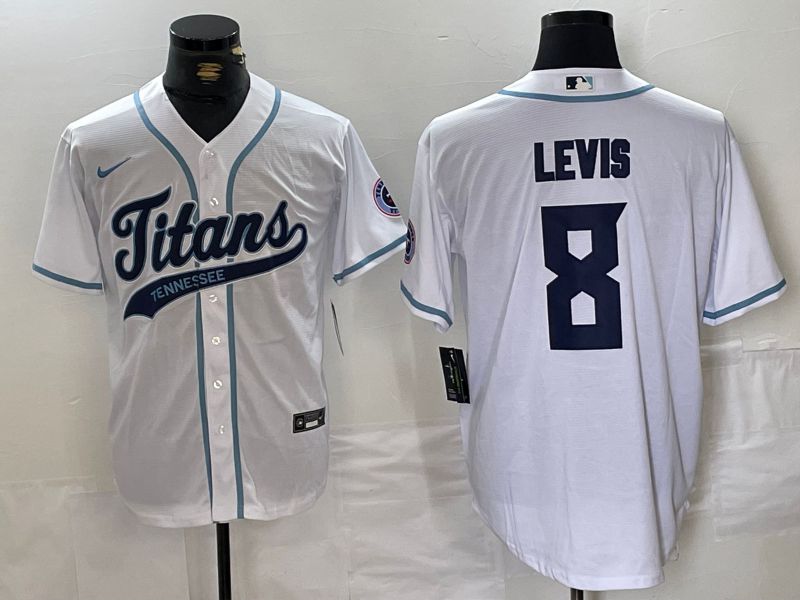 Men Tennessee Titans #8 Levis White Joint Name 2024 Nike Limited NFL Jersey style 1->women mlb jersey->Women Jersey